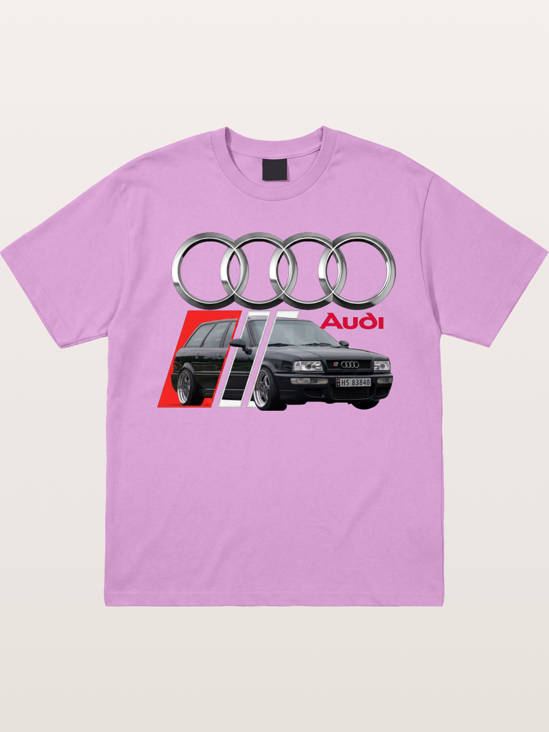 Audi Classic Car With Four Rings Gildan T-shirt