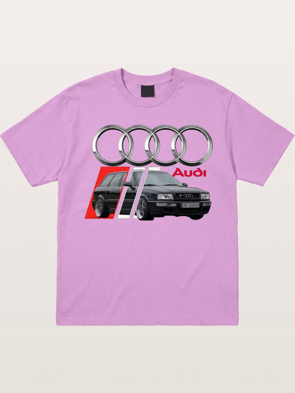 Audi Classic Car With Four Rings Gildan T-shirt