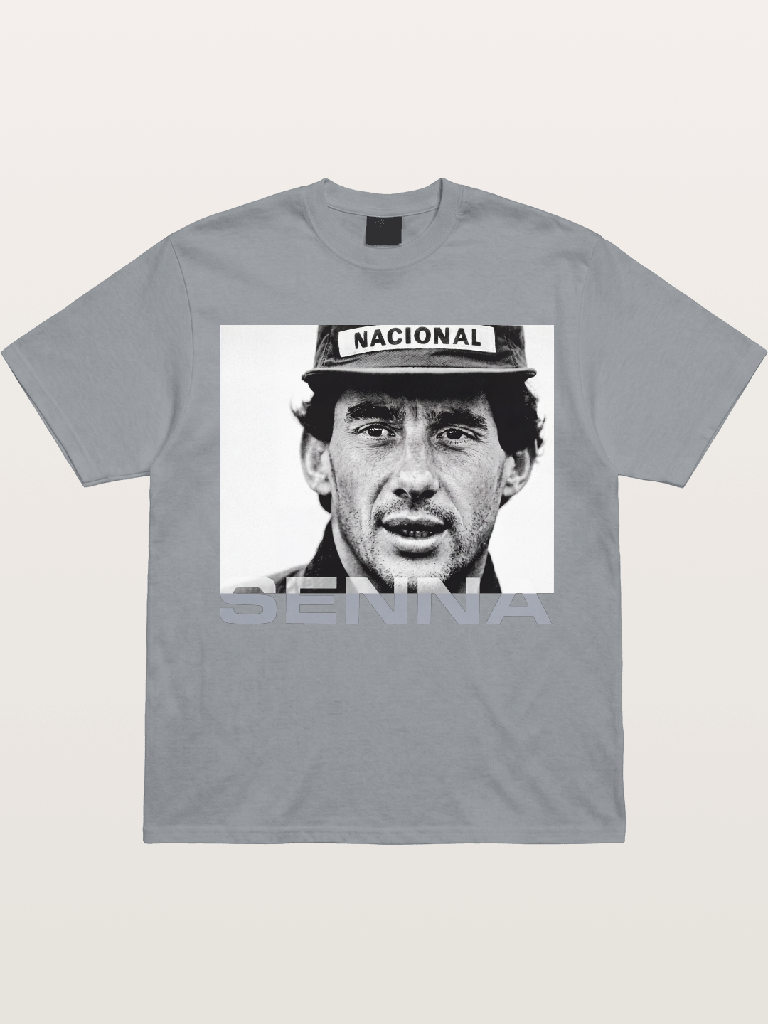 Ayrton Senna Black White Portrait Gildan T-shirt