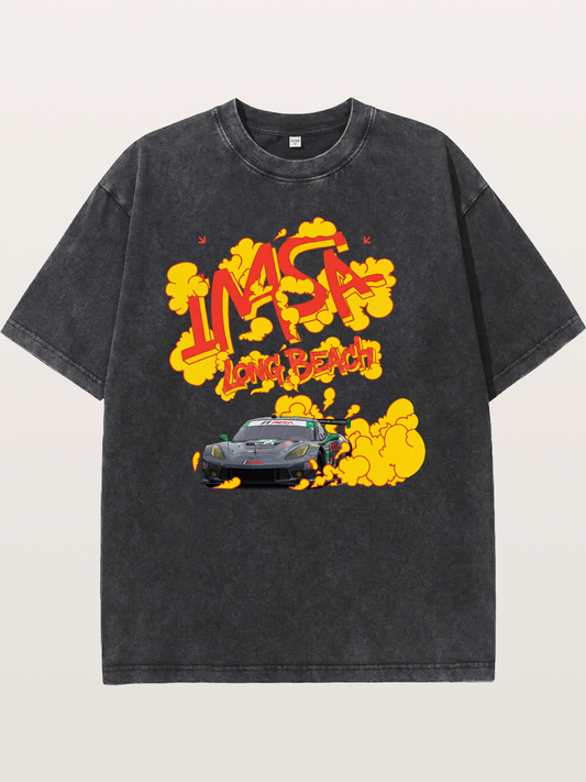 IMSA Long Beach Race Graphic Washed T-shirt