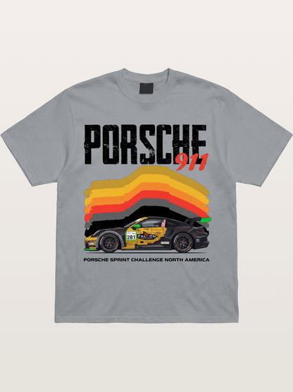 Porsche 911 Sprint Challenge Gradient Gildan T-shirt