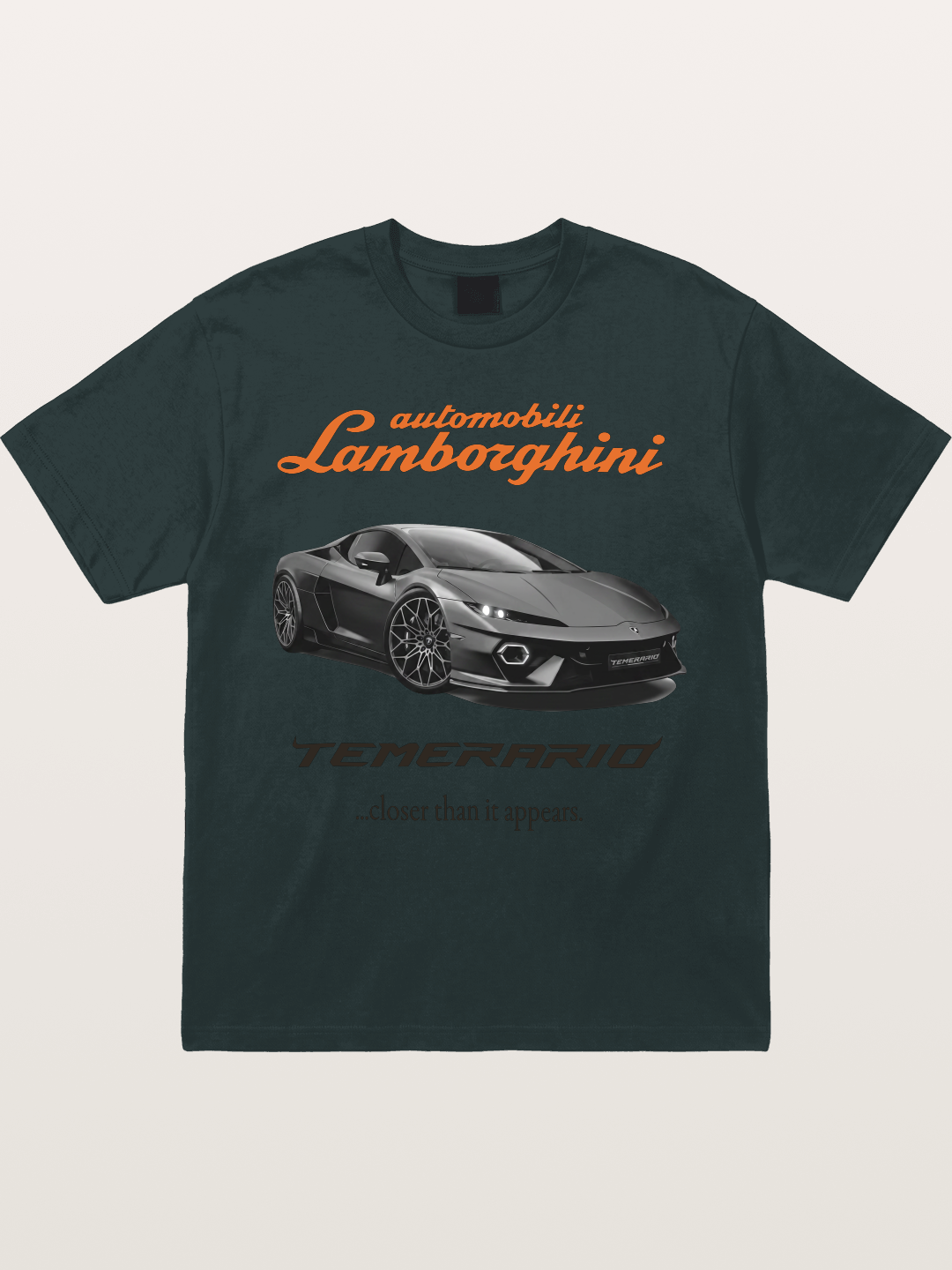 Lamborghini Temerario Grey Sports Car Gildan T-shirt
