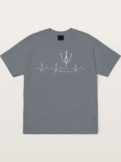 Maserati Heartbeat Emblem Cotton T-shirt