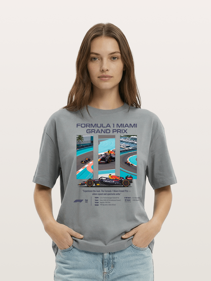 Miami Red Bull Race Art Cotton T-shirt