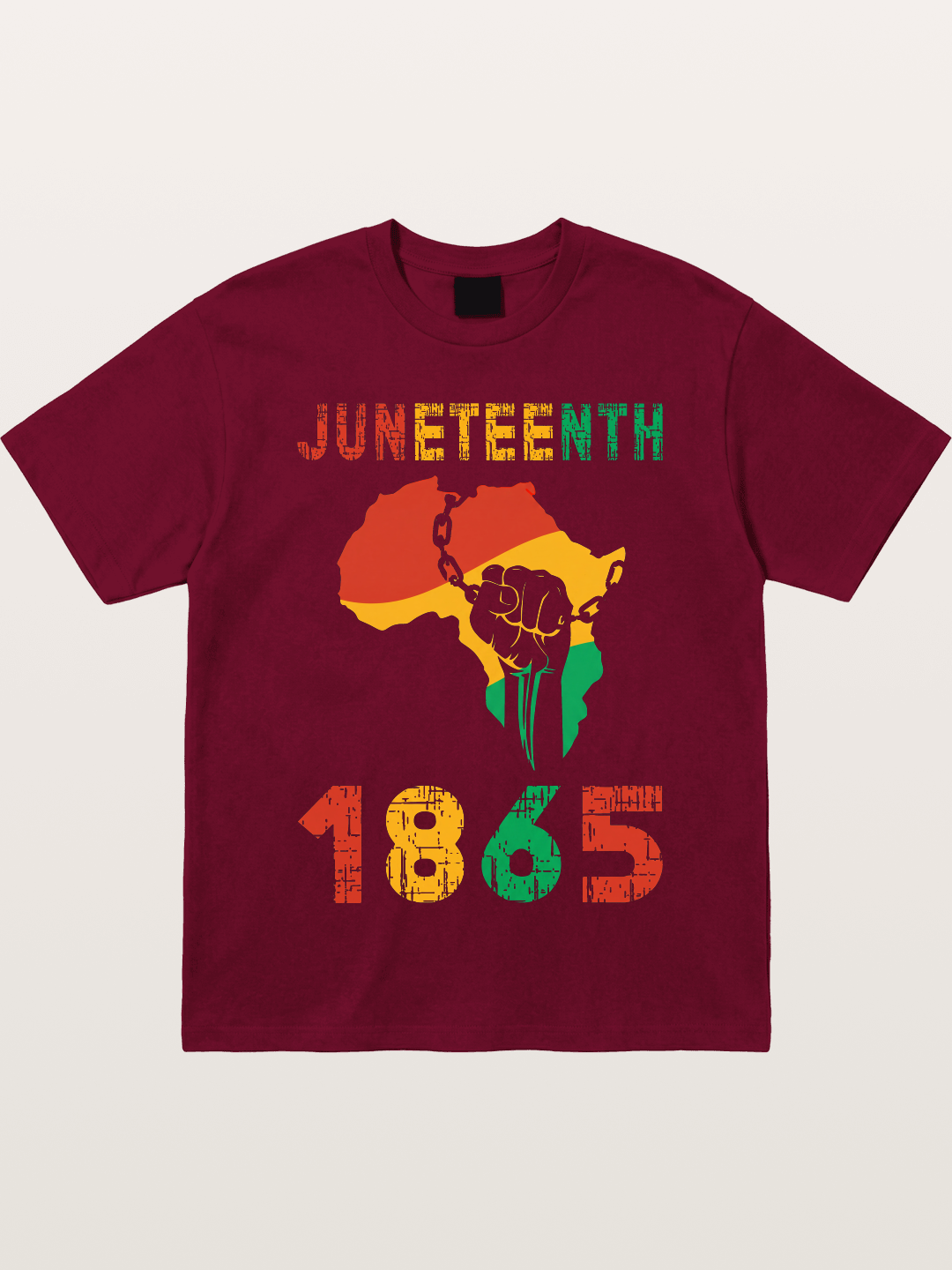 Juneteenth 1865 Africa Freedom Fist Gildan T-shirt