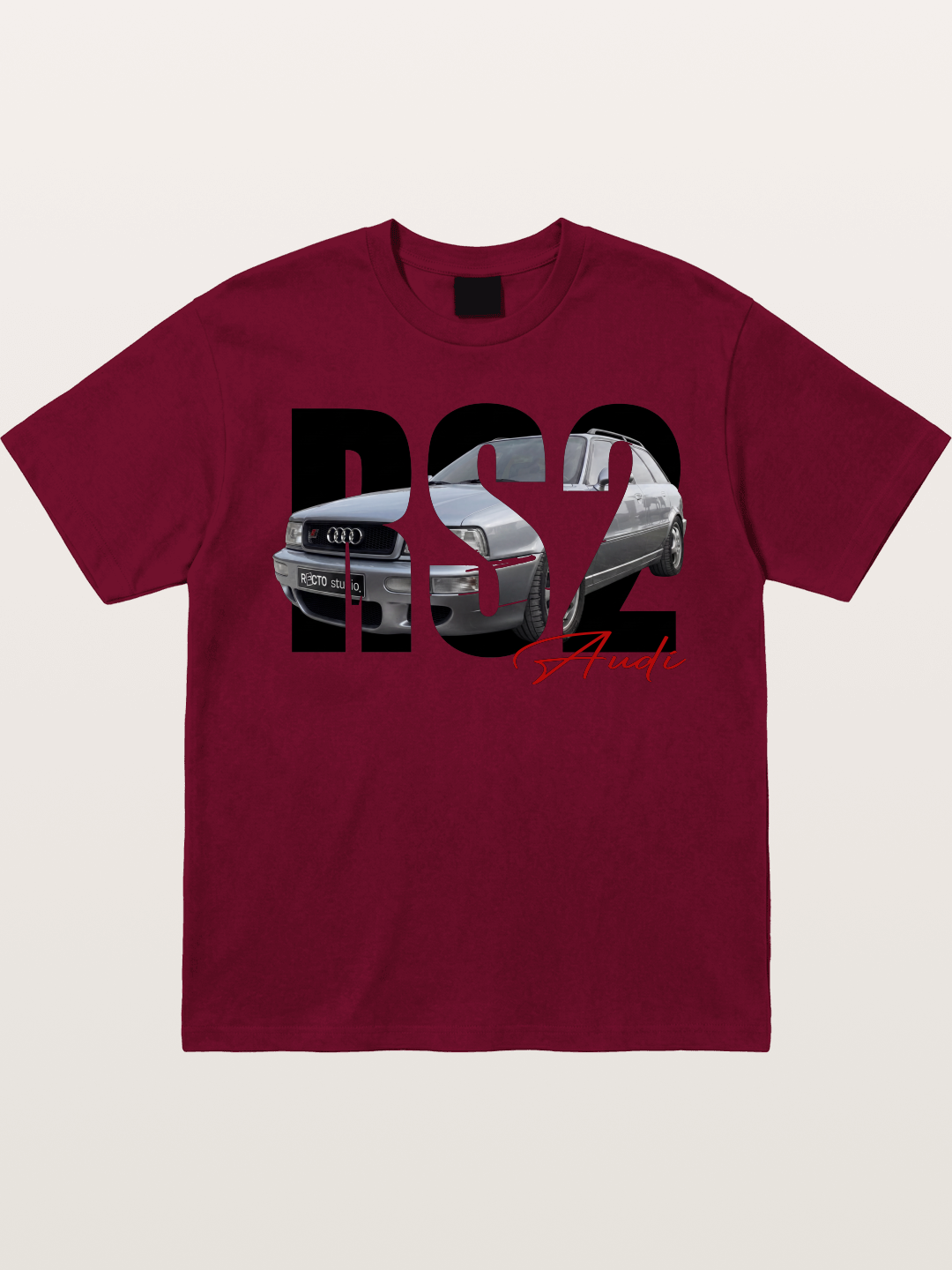 Audi RS2 Car Silhouette Gildan T-shirt
