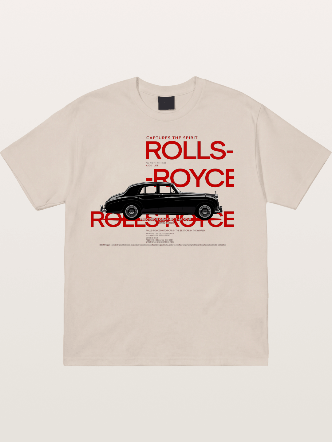 Vintage Rolls Royce Poster Art Cotton T-shirt