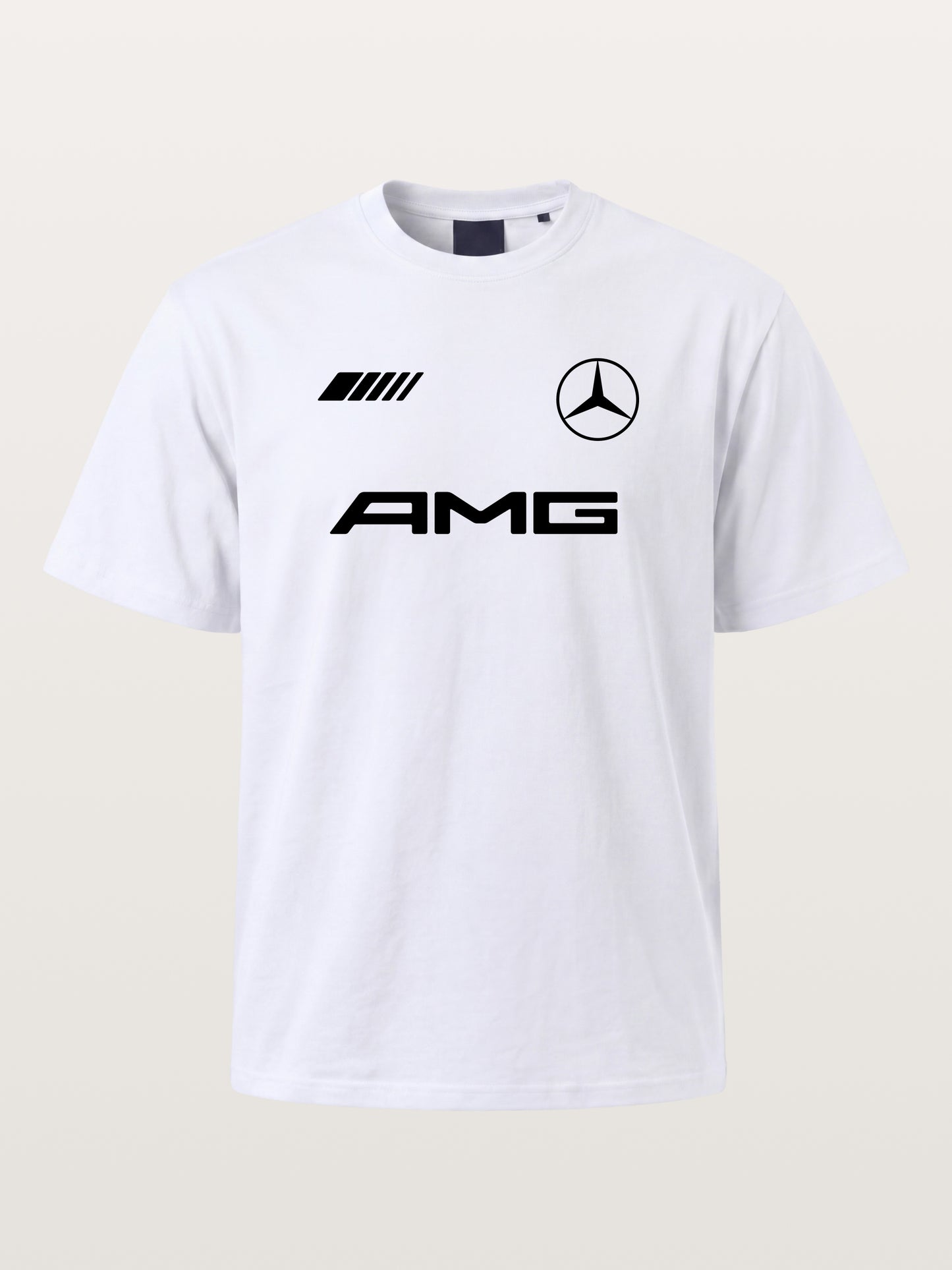 Bold Black AMG With Three Strip Mark Gildan T-shirt