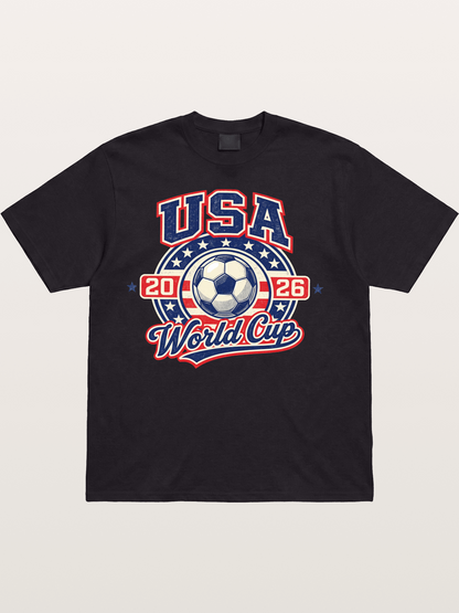 USA World Cup 2026 Retro Badge Cotton T-shirt