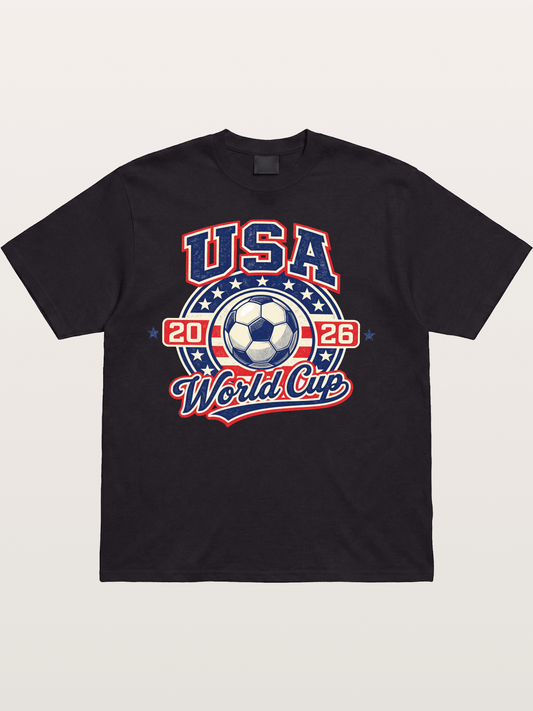 USA World Cup 2026 Retro Badge Cotton T-shirt
