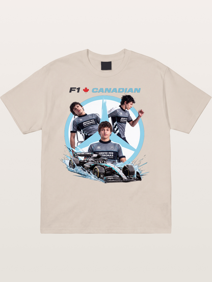 Canadian F1 Mercedes Racing Poster Cotton T-shirt
