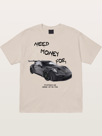Porsche 992 GT3 RS Need Money Cotton T-shirt....