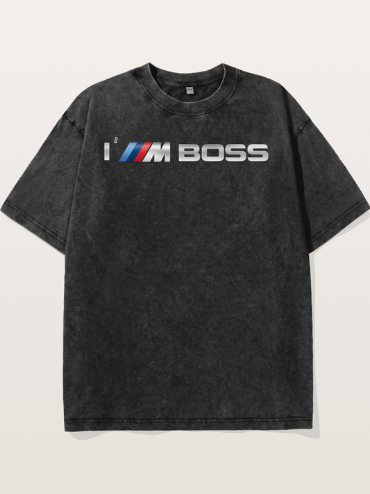 BMW M Boss Badge Graphic Washed T-shirt