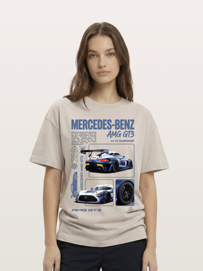 Mercedes AMG GT3 Race Car Cotton T-shirt