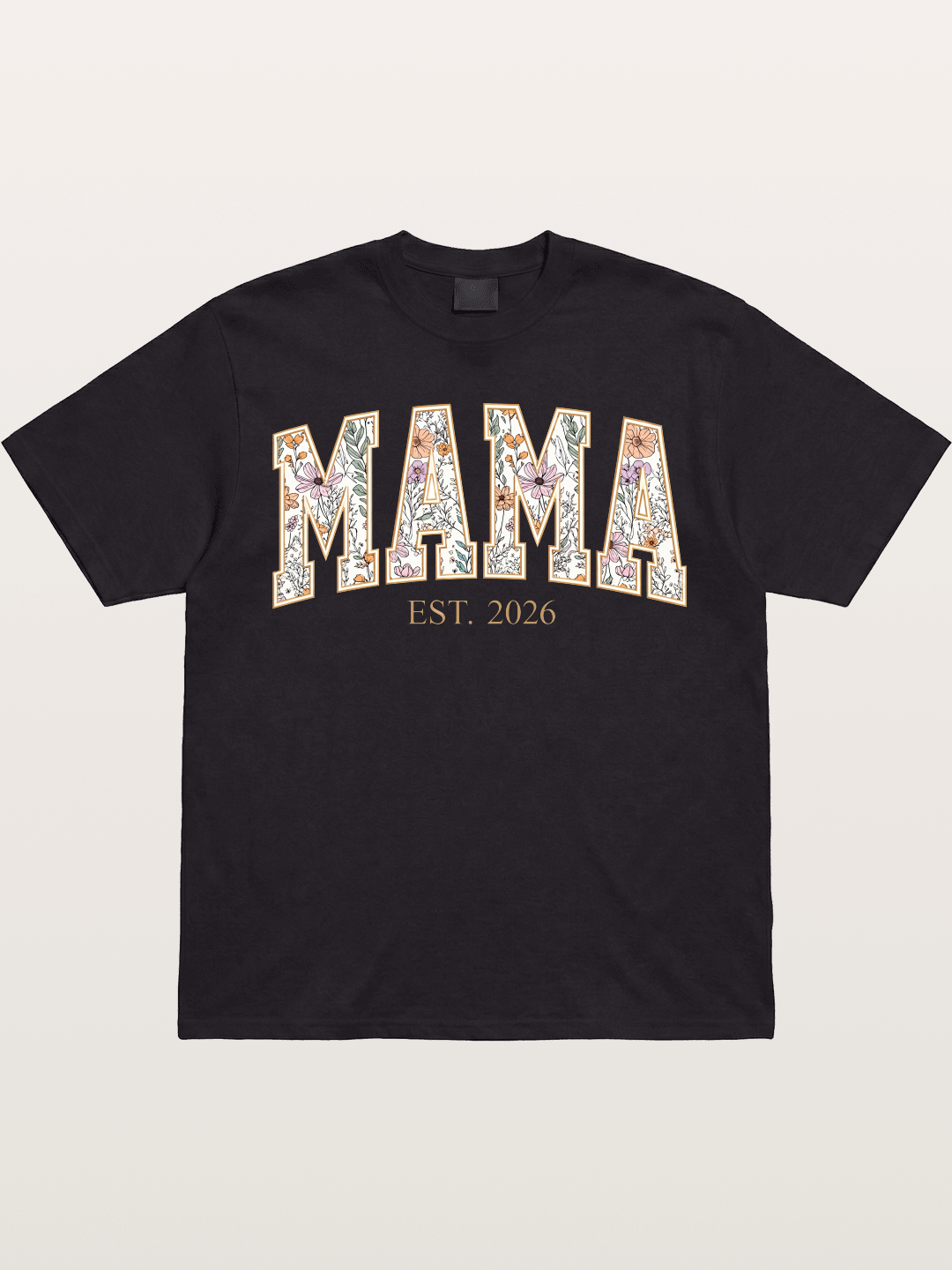 Floral Mama Est 2026 Design Gildan T-shirt