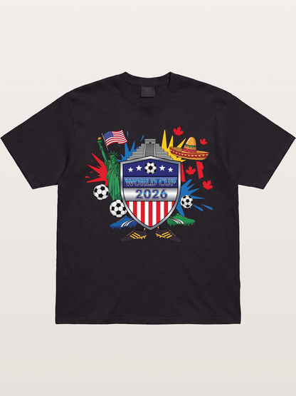 USA Mexico Canada WC Shield Gildan T-shirt