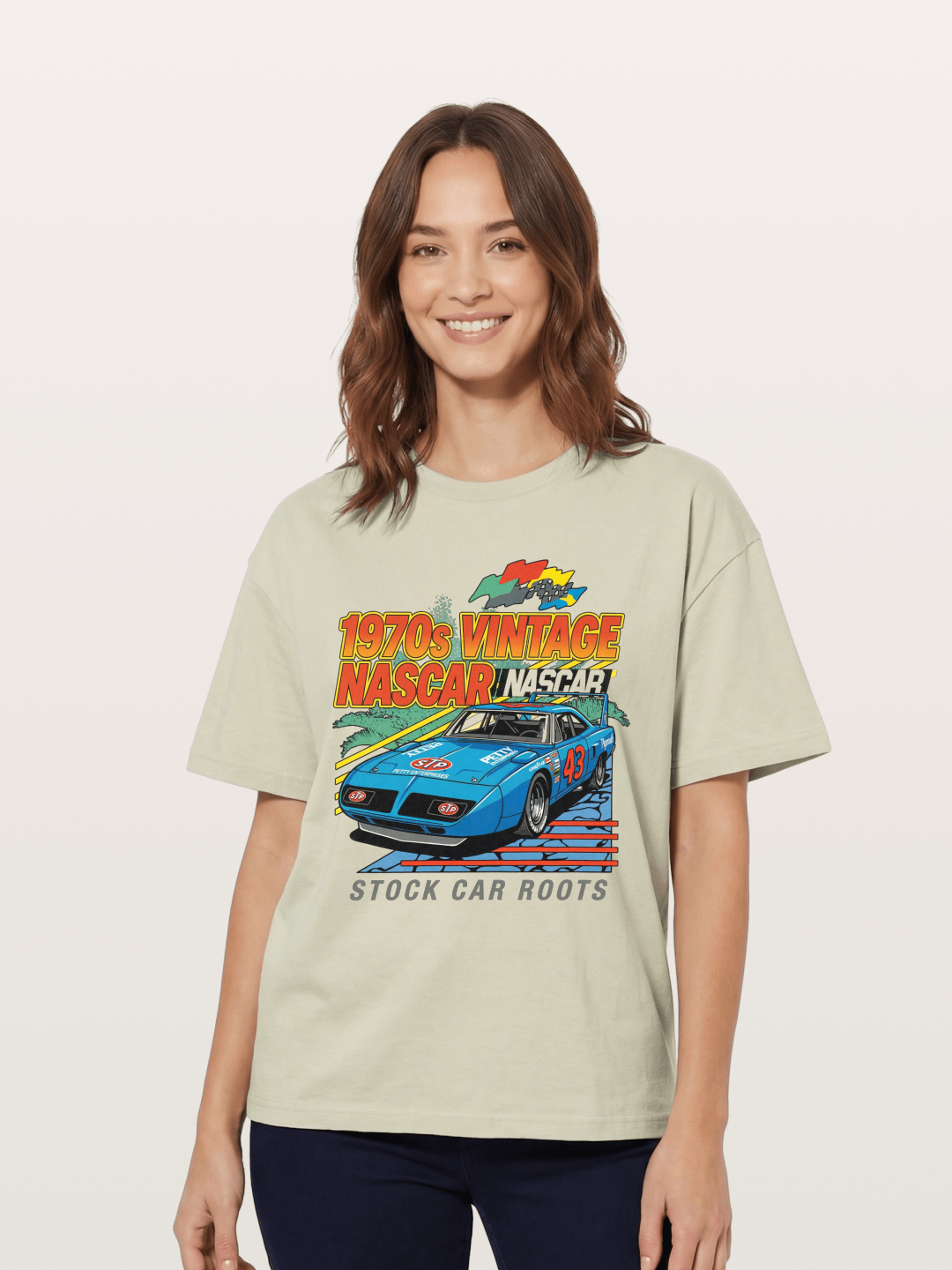 Stock Car Racer Cotton T-shirt