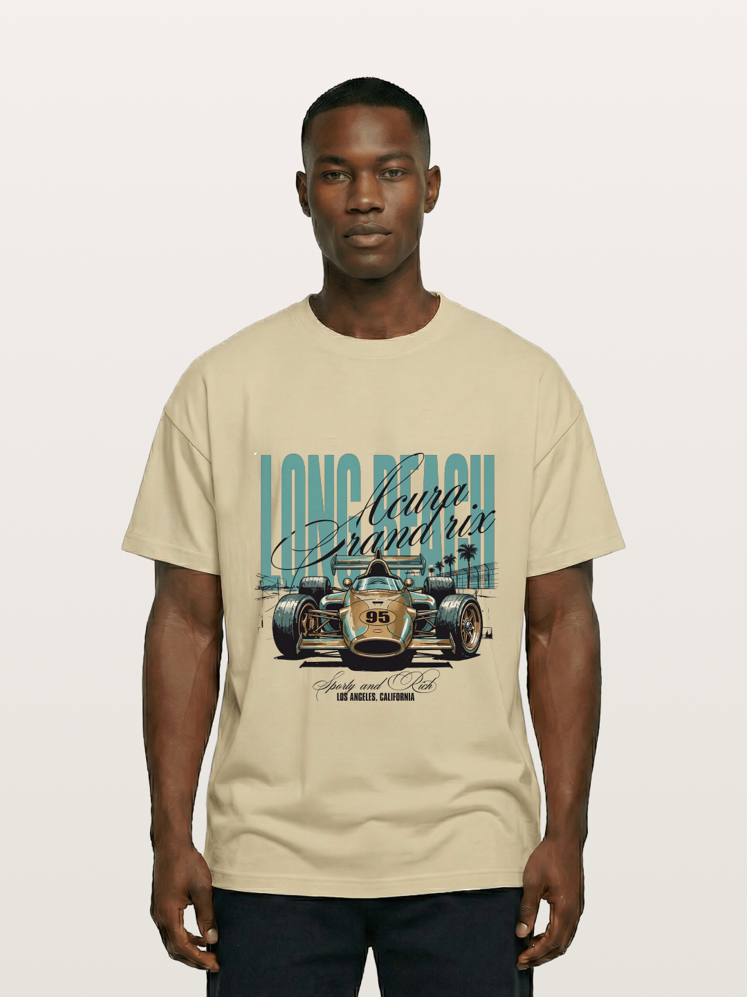 Vintage Long Beach Open Wheel Car Gildan T-shirt
