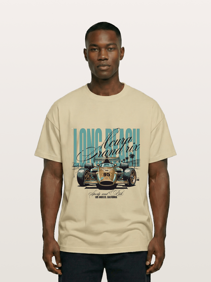 Vintage Long Beach Open Wheel Car Gildan T-shirt