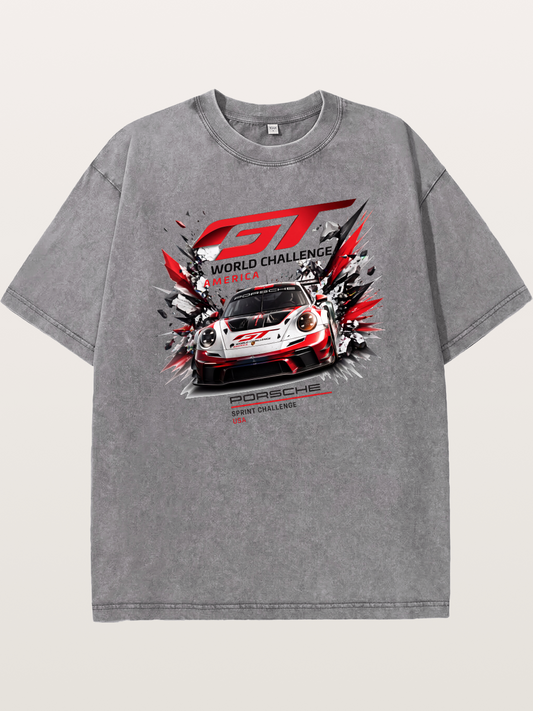 Porsche GT3 Sprint Challenge Art Washed T-shirt