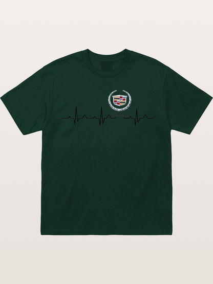 Cadillac Heartbeat Graphic Gildan T-shirt