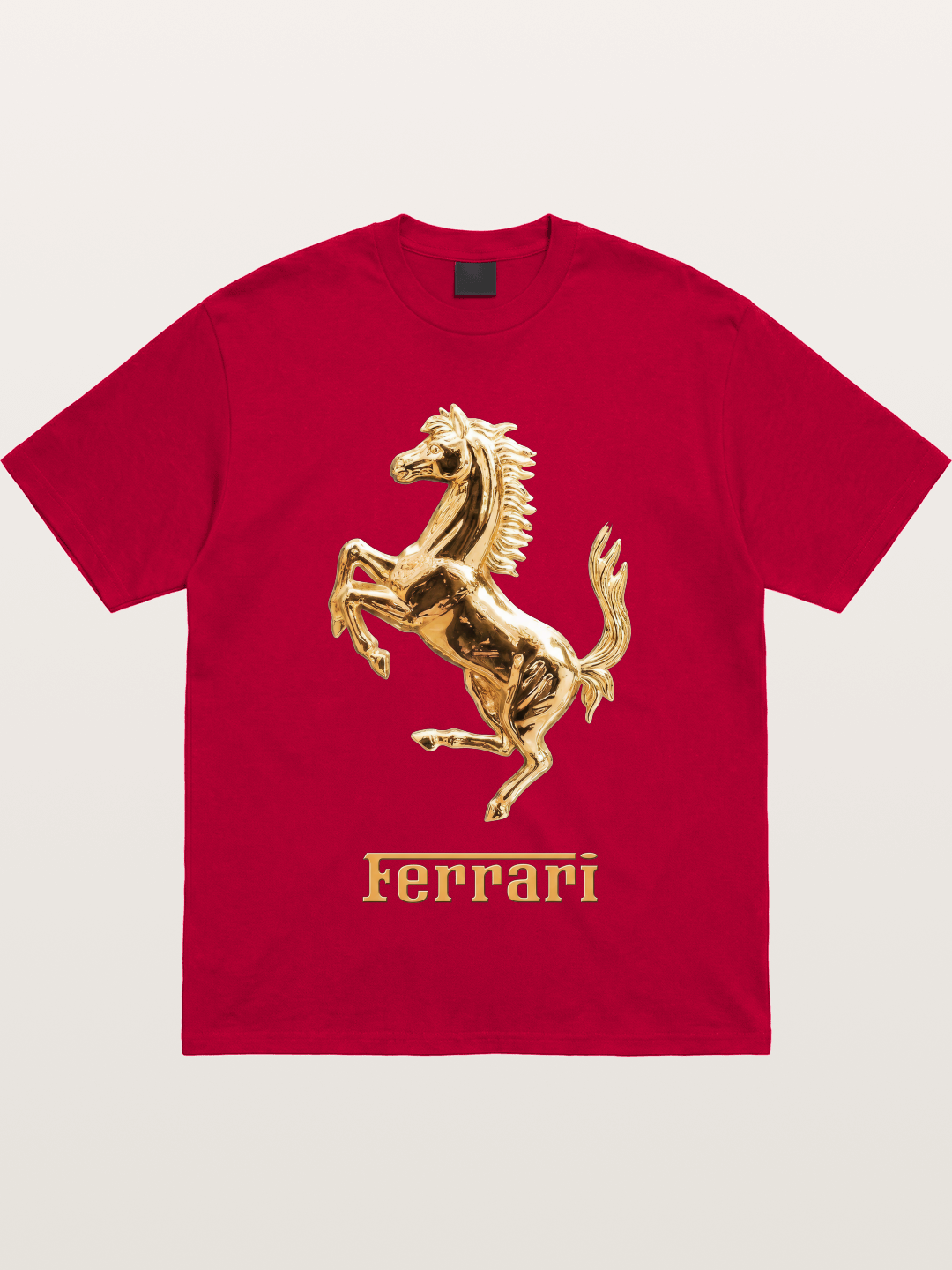 Ferrari Golden Prancing Horse Gildan T-shirt