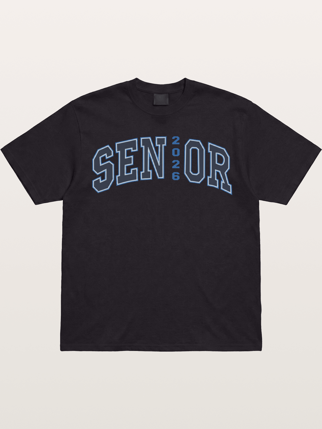 Senior 2026 Varsity Style Text Gildan T-shirt