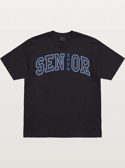 Senior 2026 Varsity Style Text Gildan T-shirt