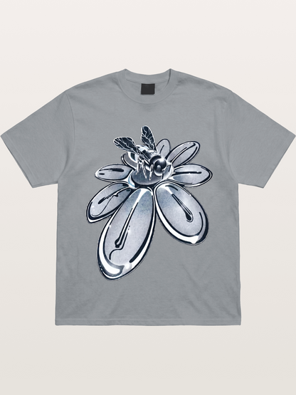 EDC Silver Chrome Daisy Art Gildan T-shirt