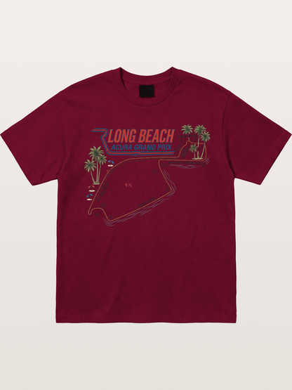 Long Beach Race Track Art Gildan T-shirt