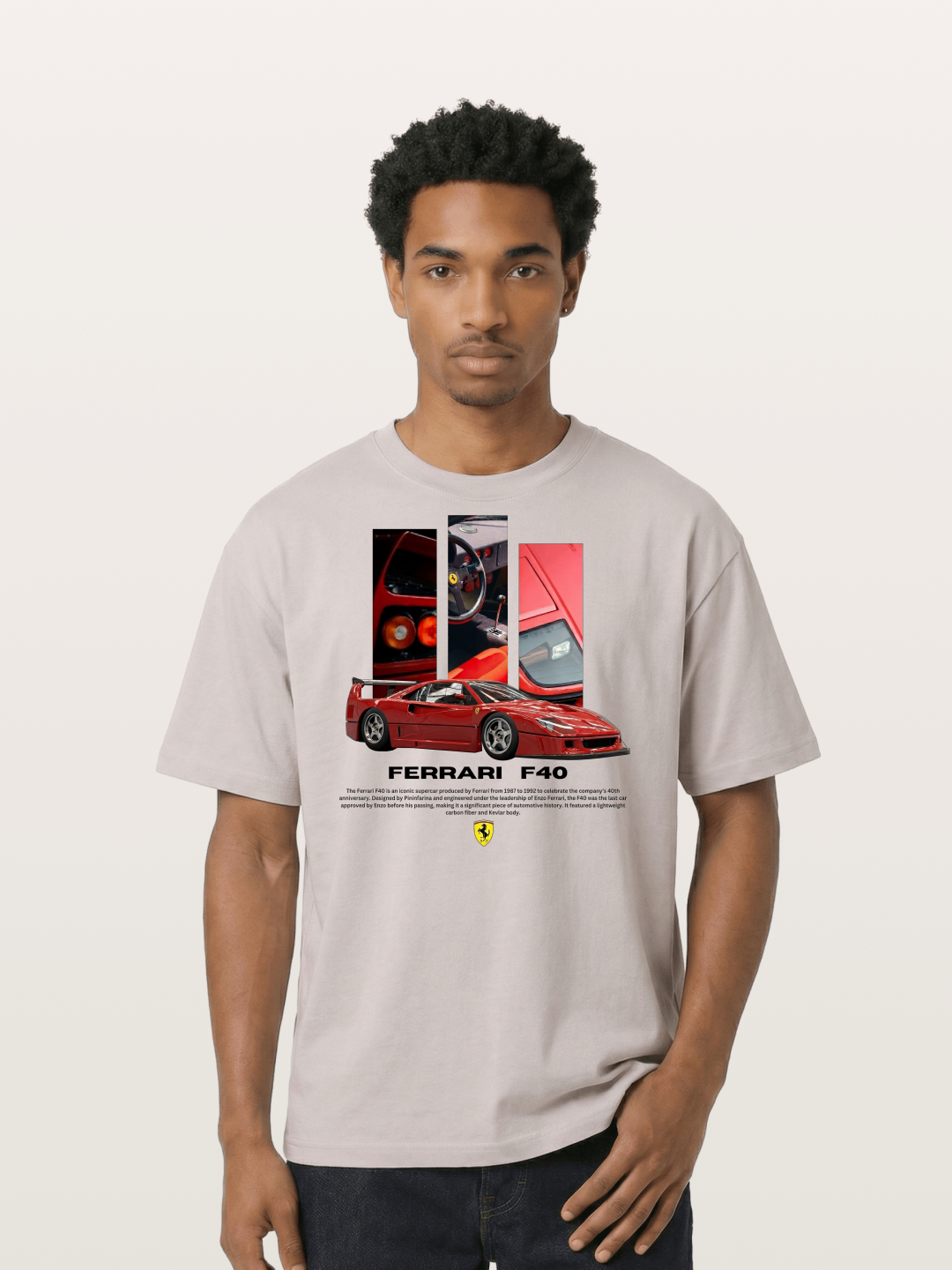 Vertical F40 Cotton T-shirt