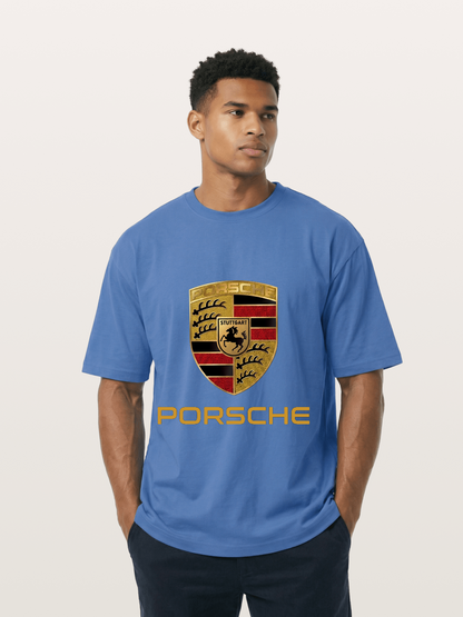 Porsche Golden Emblem Gildan T-shirt