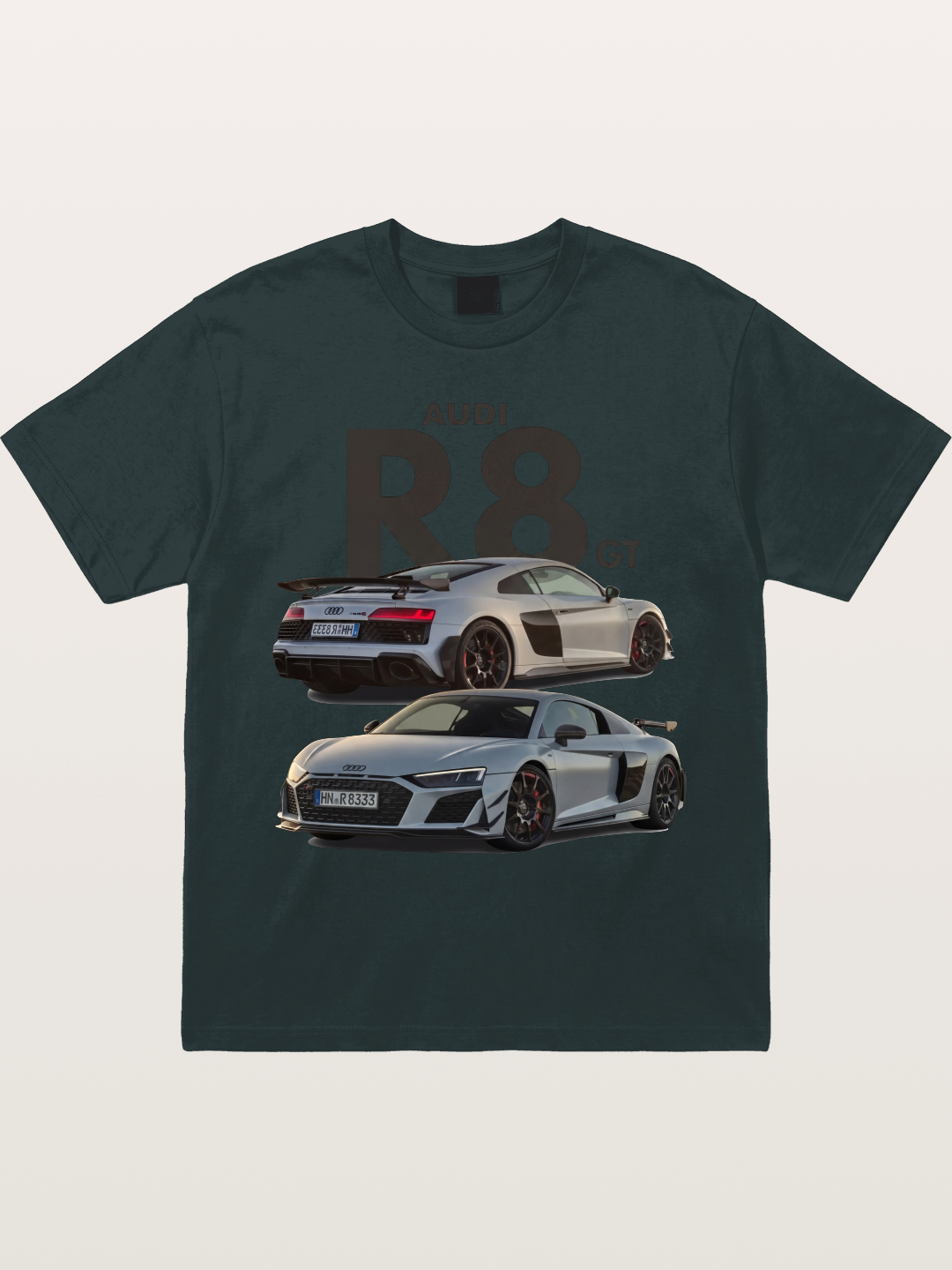 Audi R8 GT Front Rear View Gildan T-shirt