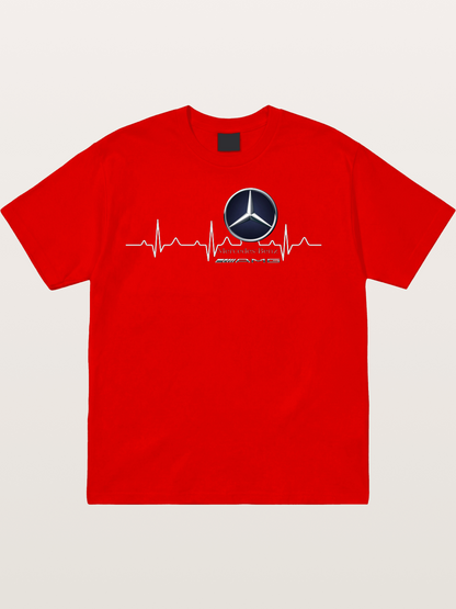 Mercedes Heartbeat Line Cotton T-shirt