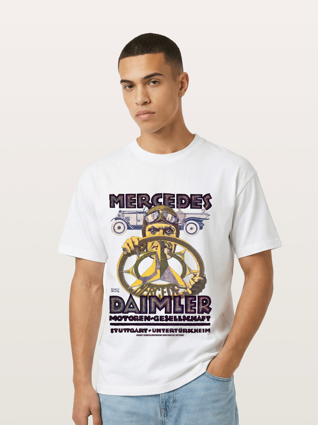 Mercedes Daimler Vintage Racing Gildan T-shirt