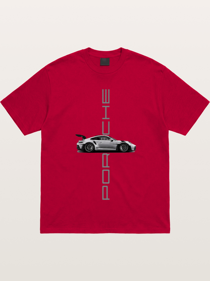 Porsche 911 Vertical Text Design Gildan T-shirt
