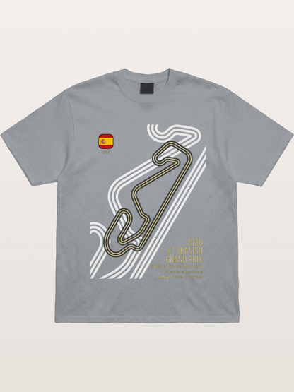 Spanish F1 Catalunya Circuit Layout Gildan T-shirt