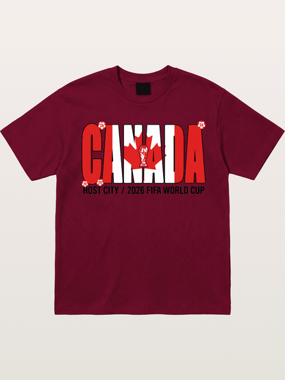 Canada 2026 World Cup Typography Gildan T-shirt