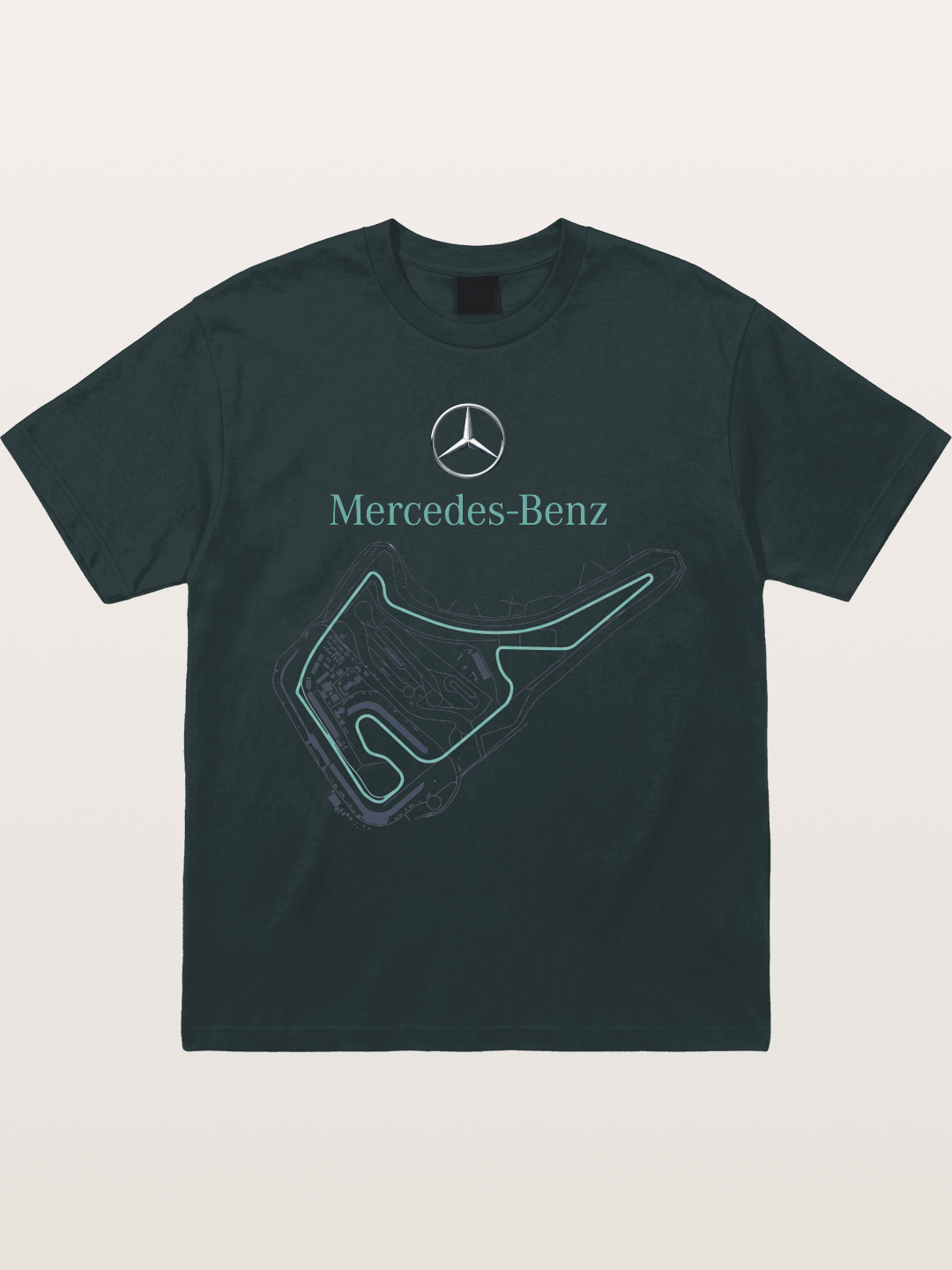 Mercedes Benz Circuit Track Graphic Gildan T-shirt