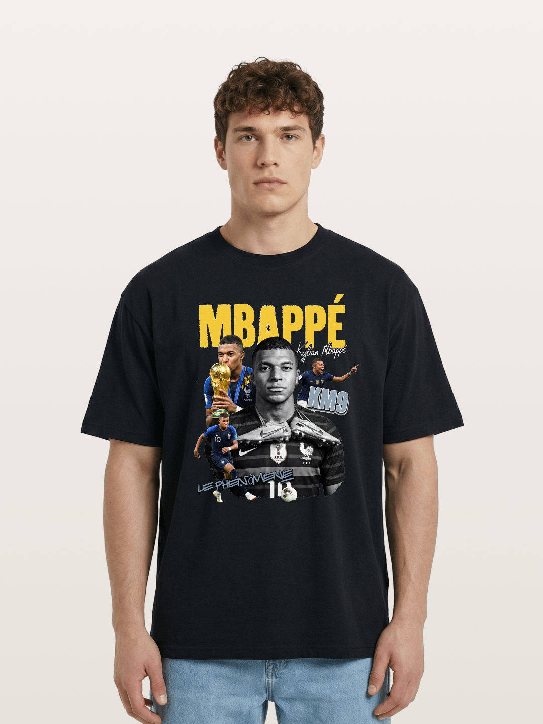 Kylian Mbappe KM9 Graphic Cotton T-shirt