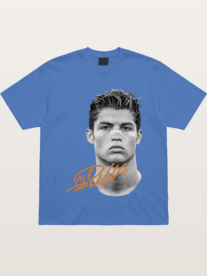 Cristiano Ronaldo Black White Portrait Gildan T-shirt