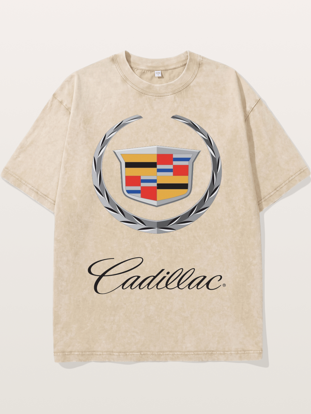 Cadillac Laurel Wreath Emblem Washed T-shirt