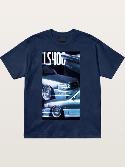 LS400 JDM Double Car Print Cotton T-shirt