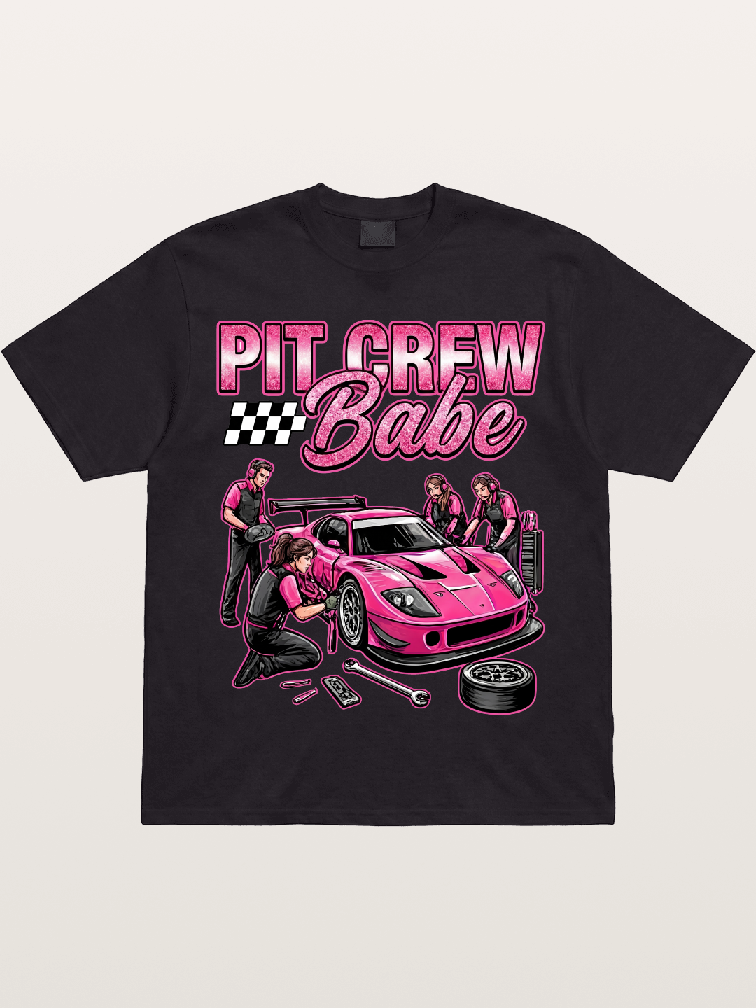 Pit Crew Babe Gildan T-shirt