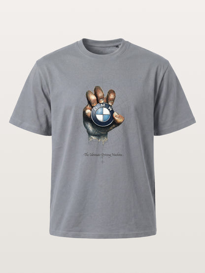Hand Holding BMW Logo Sketch Gildan T-shirt