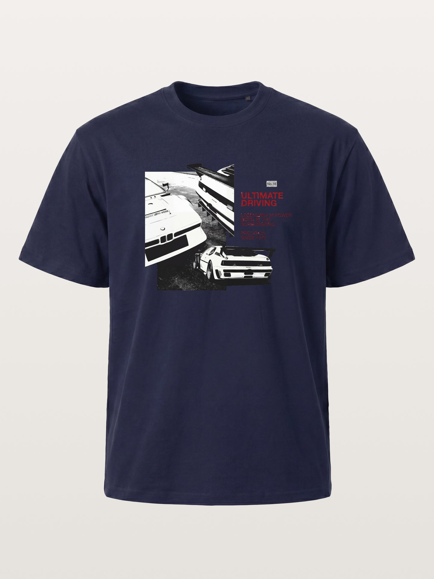 Vintage BMW M3 Black White Card Gildan T-shirt