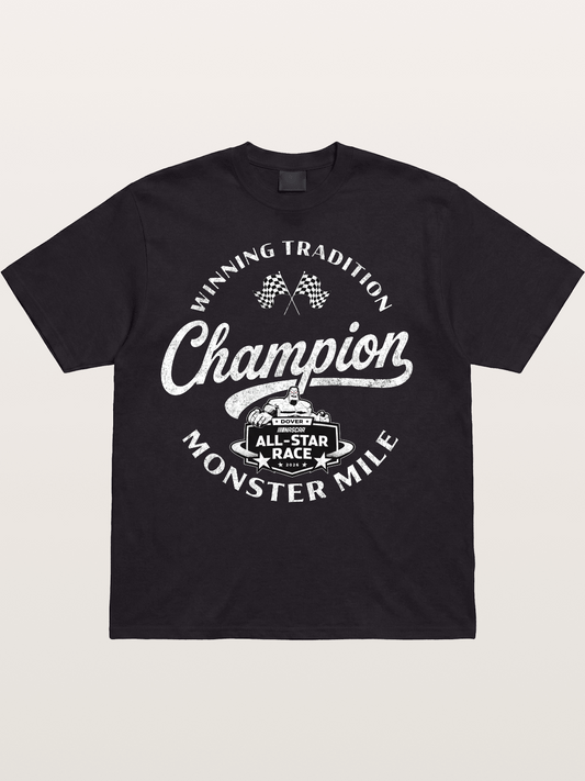 NASCAR Champion Vintage Stamp Design Cotton T-shirt