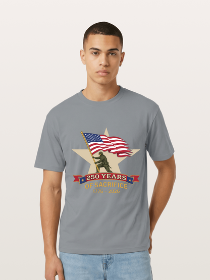 250 Years of Sacrifice Soldier Flag Gildan T-shirt