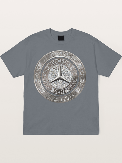 Mercedes Diamond Logo Art Cotton T-shirt