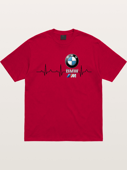 BMW Heartbeat Logo Art Gildan T-shirt